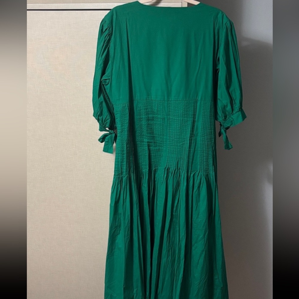 Anthropologie Maeve size S Emerald Green midi dress - Picture 7 of 8